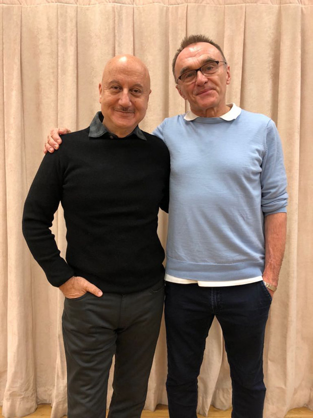 PHOTO ALERT Anupam Kher meets Slumdog Millionaire director Danny Boyle in New York PHOTO ALERT Anupam Kher meets Slumdog Millionaire director Danny Boyle in New York