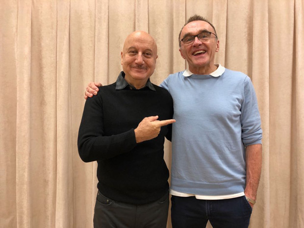 PHOTO ALERT Anupam Kher meets Slumdog Millionaire director Danny Boyle in New York PHOTO ALERT Anupam Kher meets Slumdog Millionaire director Danny Boyle in New York
