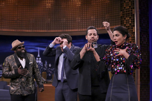 Watch: Priyanka Chopra challenges Jimmy Fallon to gulp 10 skittles at once on The Tonight Show Starring Jimmy Fallon Watch: Priyanka Chopra challenges Jimmy Fallon to gulp 10 skittles at once on The Tonight Show Starring Jimmy Fallon
