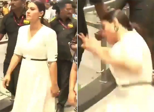 Oops! Kajol slips and falls at a shopping mall in Mumbai - Bollywood